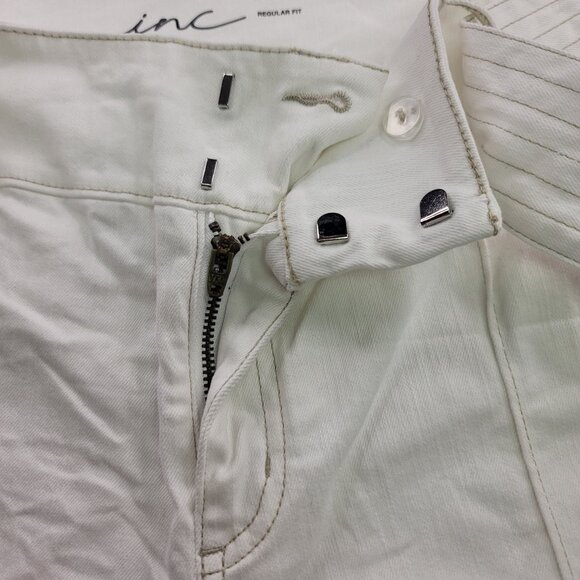 INC International Concepts Women's White Wide-Leg Pants Size 14 - Picture 8 of 15